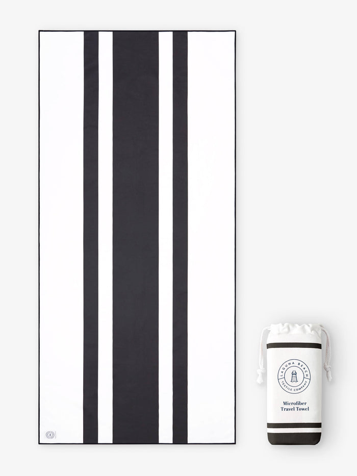 Noir Microfiber Beach Towel