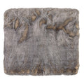 Okemo II Grey Faux Fur Throw