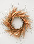 Orange Feathered Wreath
