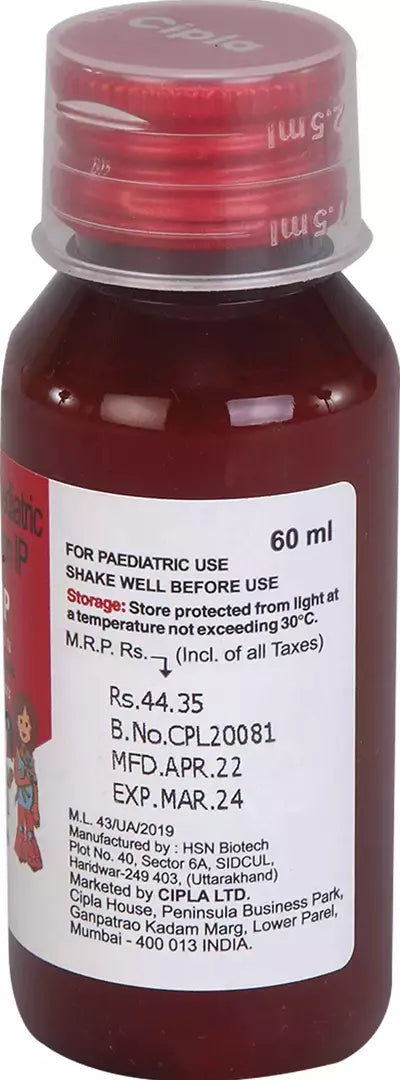 ParaCIP Suspension 60ml - 250MG/5ML