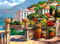 Peaceful Villas by the River Paint by Diamonds