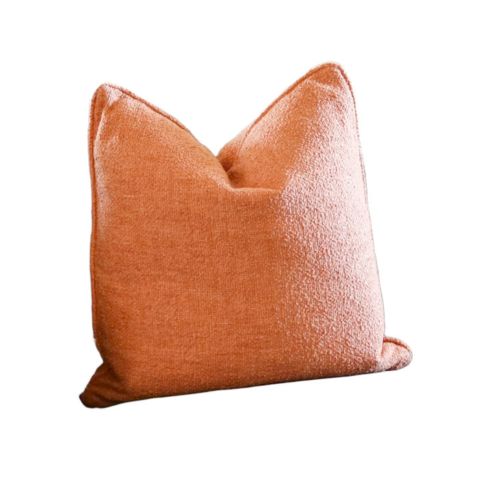 Peach Boucle Pillow - 22"