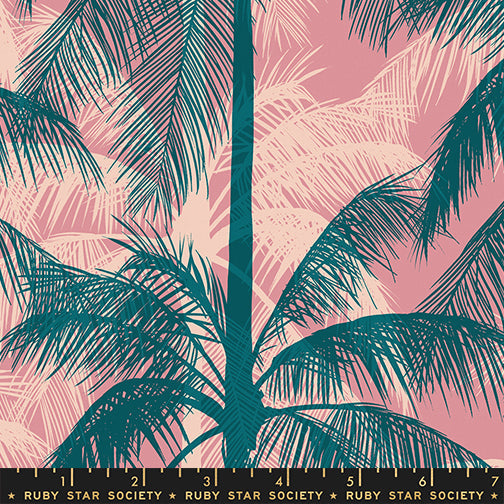 Poolside Palms in Plum | Poolside Too CANVAS
