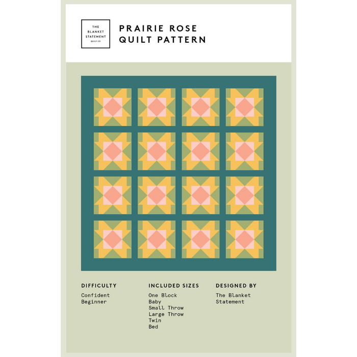 Prairie Rose Quilt | Paper Pattern