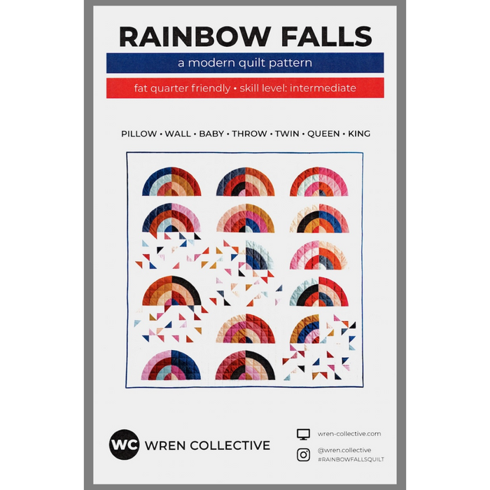 Rainbow Falls Quilt | Paper Pattern