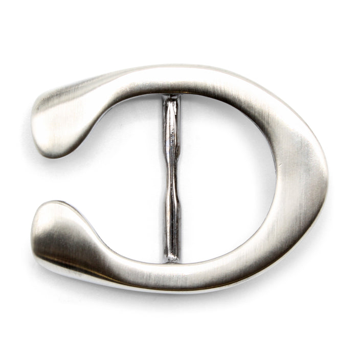 Satin Silver Reverse C Horseshoe belt buckle 30mm - Elliot Rhodes