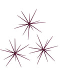 Set of 3 Pink Glittered 15" Starburst