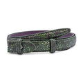 Moss Tone Metallic Mock Stingray Leather Belt Strap - Elliot Rhodes