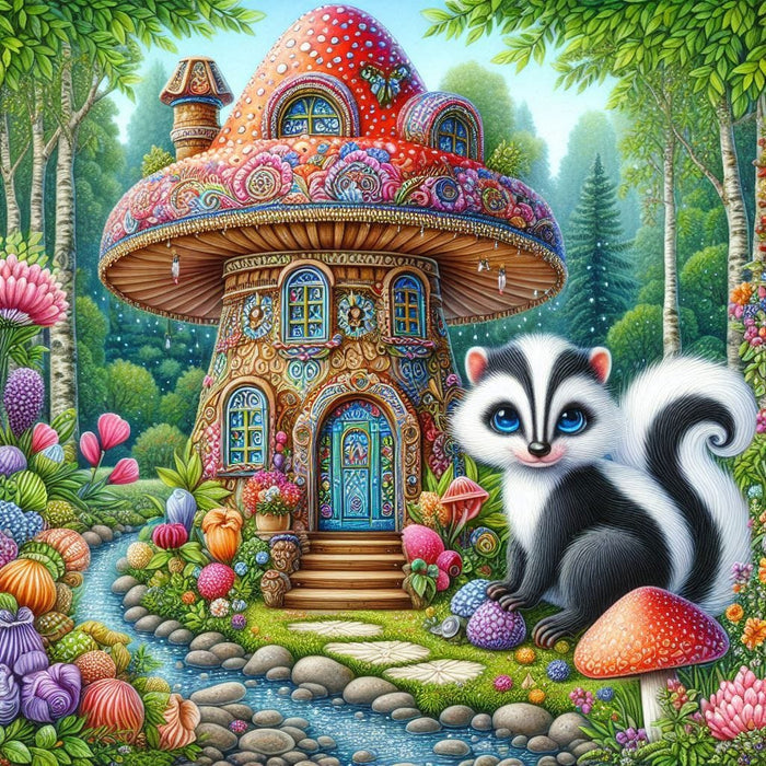 Skunk's Mushroom Home