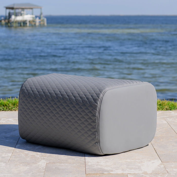 Moonlit Gray Cool Touch Silicone Stitched Leather