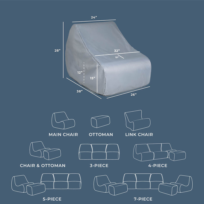 Solvana Weather Protective Covers for the Primary Chair dimensions #type_primary-chair-cover