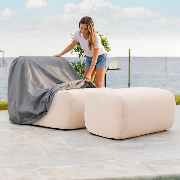 Solvana Weather Protective Covers for the Primary Chair Putting On #type_primary-chair-cover