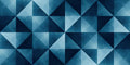 Geometric pattern of blue triangles with a textured effect