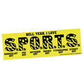 SPORTS Art Bumper Sticker