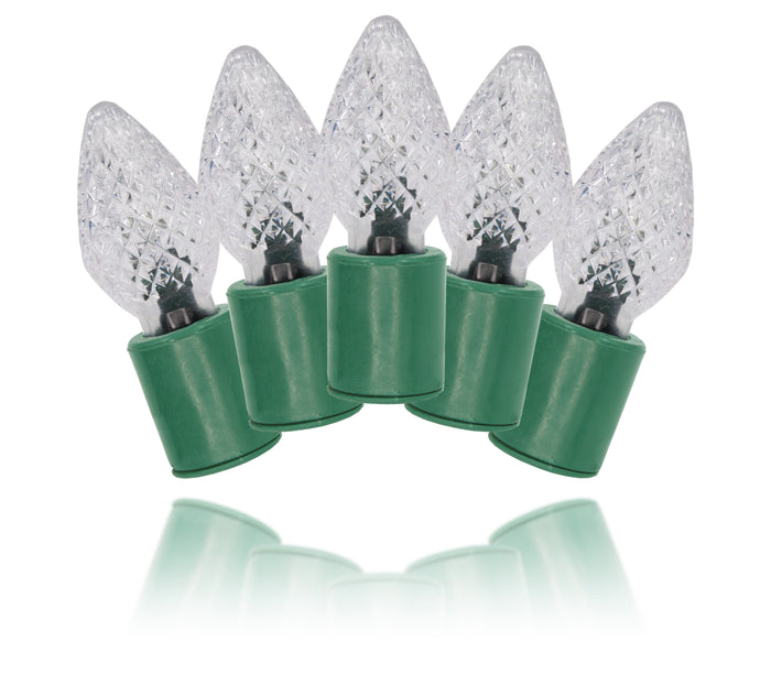 Standard Grade C7 25 Count Pure White LED Light Set