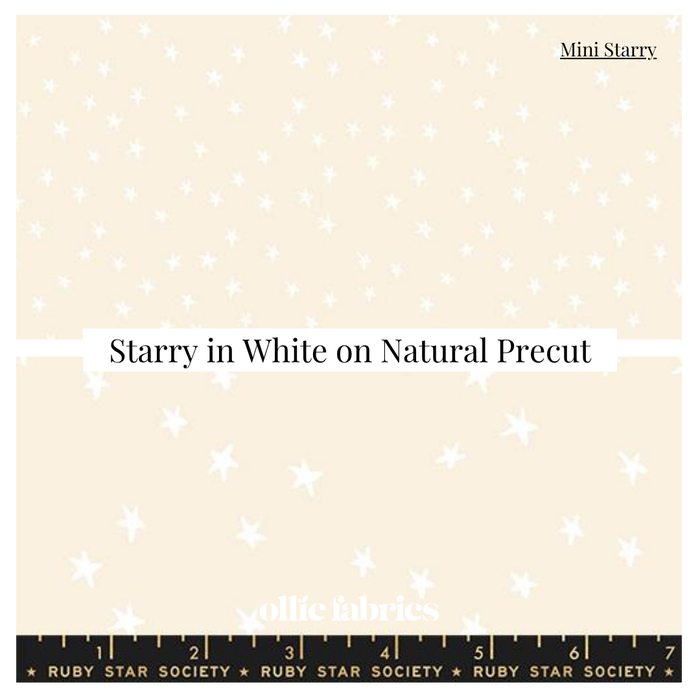 Starry New White on Natural | Charm Pack