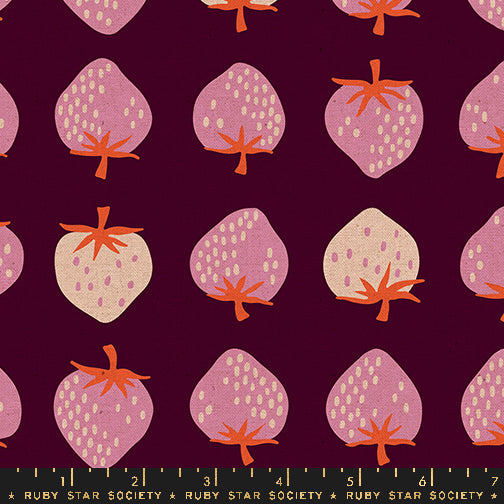 Strawberry in Deep Plum | Strawberry CANVAS