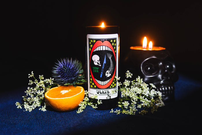 Tarot Candle - Death | Tobacco & Leather | New Beginnings