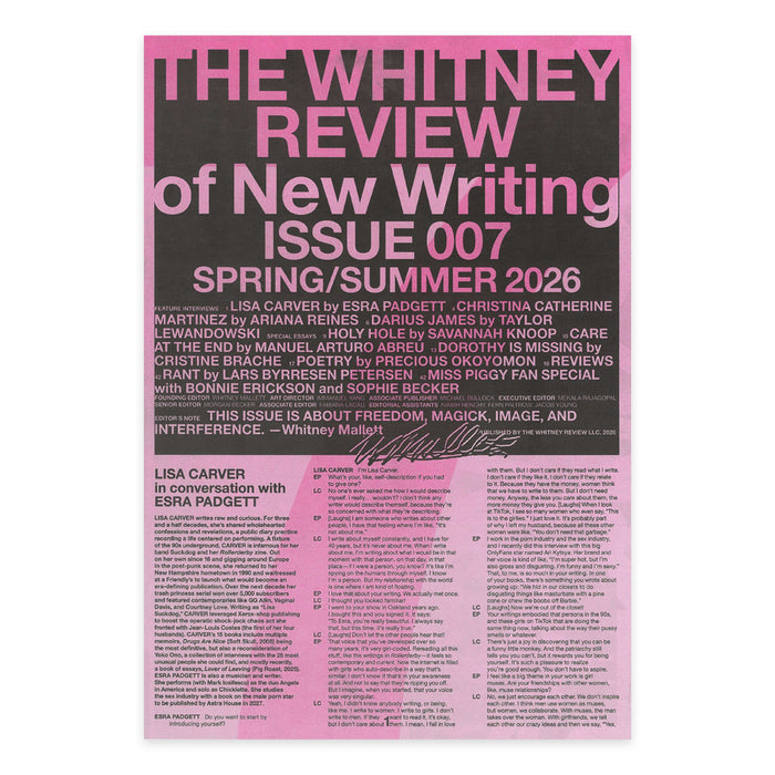 THE WHITNEY REVIEW ISSUE 007