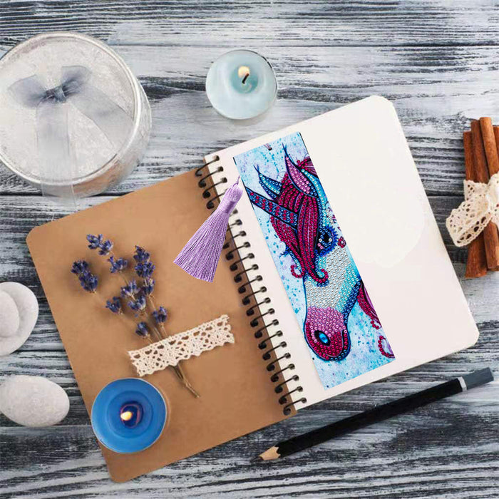 Unicorn with Red Hair Bookmark