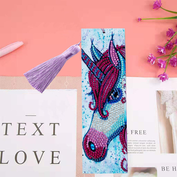 Unicorn with Red Hair Bookmark