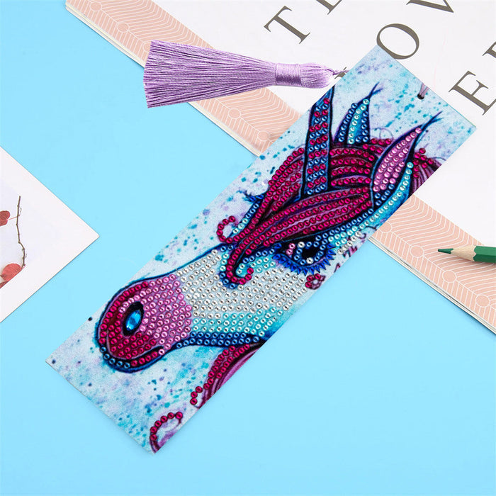 Unicorn with Red Hair Bookmark