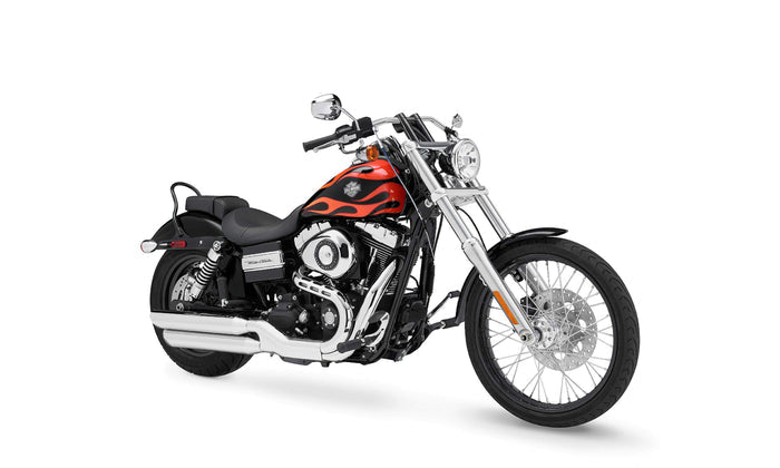 Viking Iron Born Drag Handlebar For Harley Dyna Wide Glide FXDWG Chrome Handlebar on Bike @expand