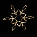 Warm White LED 24" Snowflake with Star in the Middle