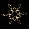 Warm White LED 48" Snowflake with Star in the Middle