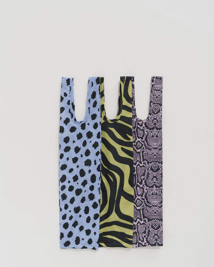Wine Baggu Set of 3 Animal Print