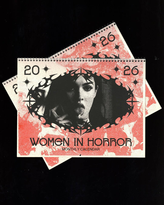 Women of Horror Risograph Spiral-Bound 2026 Calendar